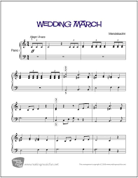 Wedding March Menndelssohn Print And Download Easy Piano Sheet Music Digital Print Format Pdf Piano Sheet Easy Piano Sheet Music Piano Sheet Music