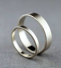 Couple S White Gold Wedding Bands Here We Have A Simple Pair Of Wedding Bands Just Right White Gold Wedding Bands White Gold Wedding Rings Gold Wedding Band