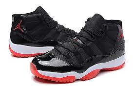 Black And Red Patent Leather Jordans 11 Air Jordan 11 Retro High Bred Black True Red White Patent Leather Basketball Men Shoe Size 12 Air Jordans Men Shoes Size Sneakers