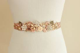 Bridal Vintage Wedding Belt Vintage Brass Flower Sash Harvest Sash Vintage Style Wedding Wedding Accessories Vintage Wedding
