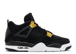 Black And Gold Retro 4s Air Jordan 4 Retro Royalty Air Jordan 308497 032 Black Metallic Gold White Air Jordans Sneakers Cheap Authentic Jordans