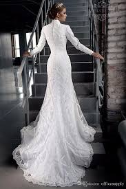 Long Sleeve High Neck Wedding Dress Modest Tznius Long Sleeve Wedding Dress Lace Long Sleeve Bridal Gown Modest Lace Wedding Dresses
