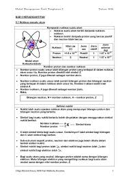 Modul Pengajaran Fizik Tingkatan 5 Tahun 2014 Bab 5 Keradioaktifan 5 1 Nukleus Fails Journal Bullet Journal