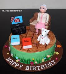 Birthday Cake For Grandma Pin By Cakesdecor Com On Geburtstag Torte In 2020 Cake Designs Birthday Fondant Wedding Cakes 70th Birthday Cake