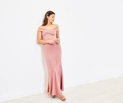 Bardot Bridesmaid Dress Bridesmaid Dresses Dresses Pale Pink