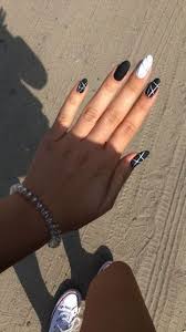 Black And White Nail Ideas 2020 35 Black And White Nails Art Design Ideas In 2020 Round Nails Cute Nails Nail Designs