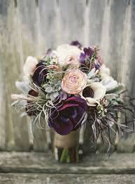 Succulent And Dark Purple Anemone Bridal Bouquet Wedding Flowers Purple Wedding Bouquets Flower Bouquet Wedding