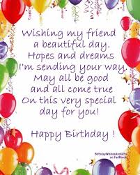 Birthday Wishes To My Lovely Female Friend Wishing My Friend A Beautiful Birthday Happy Birthday Friend Birthday Verses Birthday Blessings