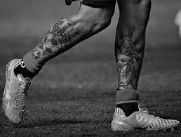 Black And White Calf Tattoos For Men Top 87 Soccer Tattoo Ideas 2020 Inspiration Guide Soccer Tattoos Tattoos For Guys Football Tattoo