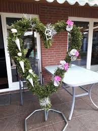 Silberhochzeit Herz Auf Dem Saal Buchsbaum Kranz Dekoration Hochzeit Silberhochzeit Girlande Hochzeit