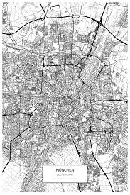 Munchen Poster City Map Stadtplan Hochwertiger Kunstdruck Auf Premium Fotopapier 260g Qm Stadtplan Fotopapier Kunstdruck
