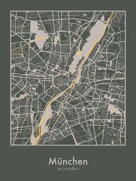 Munich Germany Map Print Germany Map Map Print Germany