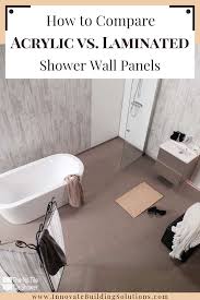 How To Compare Acrylic Laminate Bathroom Shower Wall Panels Innovate Building Solutions
