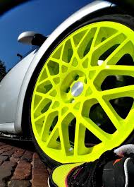 Black And Neon Green Rims Fluorescent Yellow Neon Rim Neon Car Wheel Rims Car Wheels