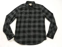Black And Gold Flannel Shirt Mens New American Eagle Aeo Mens 8876 Black Gray Plaid Heritage Flannel Shirt Med Americaneagleoutfitters Buttonfront Flannel Shirt Gray Plaid Black And Grey