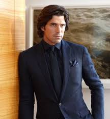 Monochromatic Midnight Blue Suit Navy Shirt Dress Blue Suit