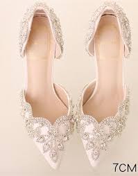 Women Ivory White Swarovski Wedding Sandal Shoe Bridal Low Heel Shoes Us 6 7 8 Rhinestone Wedding Shoes Wedding Shoes Bride Wedding Shoes Heels