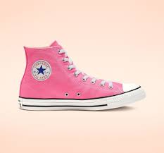 Black And Pink Converse High Tops Chuck Taylor All Star Unisex High Top Shoe Converse Com Chuck Taylors Converse Chuck Taylor All Star