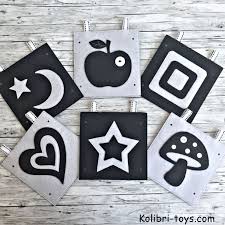 Black And White Baby Toys Etsy High Contrast Baby Toy For Newborn Montessori Baby Toy Black Etsy Montessori Baby Toys Newborn Toys New Baby Products