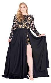 Black And Gold Romper Plus Size Mac Duggal Fabulouss 66809f Dress Plus Size Long Dresses Plus Size Dresses Plus Size Gowns