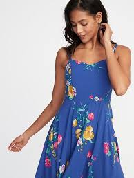 Fit Flare Floral Cami Dress For Women Old Navy Fit Flare Dress Cami Dress Womens Dresses