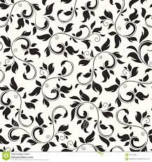 Black And White Floral Pattern Vector Seamless Black And White Floral Pattern Vector Illustration Royalty Free Stock Photos Floral Pattern Vector Floral Pattern Design Victorian Pattern