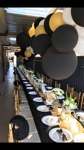 Birthday Simple Black And Gold Table Decorations 50th Long Table Setting Black Gold And White Birthday Dinner Party Birthday Table Decorations Dinner Party Decorations