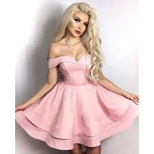 Sweet A Line Pink Short Homecoming Dress Girls Semi Formal Gown 8th Grade Jr Prom Gown Satin Homecoming Dress Pink Homecoming Dress Homecoming Dresses