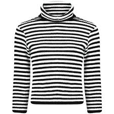 Black And White Striped Turtleneck Sweater Louise Stripe Turtle Neck Jumper 1 22 Liked On Polyvore Featuring Tops Sweaters Lon Turtle Neck Jumper White Long Sleeve Shirt White Long Sleeve Sweater