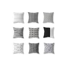 Black And White Geometric Outdoor Pillows Outdoor Mix Match Black White Pillow Covers Colorblock Patio Cushion Geometric Outdoor Throw Pillow 16x16 18x18 20x20 26x26 In 2020 White Pillow Covers Throw Pillows White Pillows