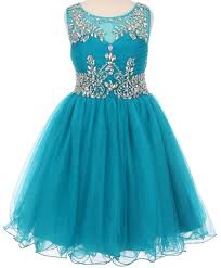 Nichole Teal Sleeveless Girls Dress With Rhinestone Bodicebring On The Glitz And Glam In This Fabulous Te Pageant Dresses Girls Pageant Dresses Girls Dresses
