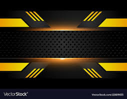 Black And Yellow Logo Background Abstract Metallic Yellow Orange Black Frame Vector Image Affiliate Yellow Orange Abstract In 2020 Youtube Banner Backgrounds Youtube Banner Design Art Logo
