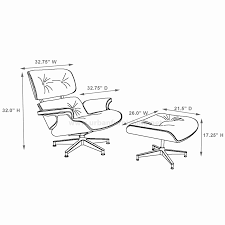 Eames Chair Dimensions Eames Style Lounge Chair And Ottoman 100 Aniline Chair And Ottoman Eames Style Lounge Chair Eames Lounge Chair Replica