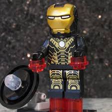 Black And Gold Iron Man Toy New Iron Man Mark 20 Python Black And Gold Tony Stark Armor Suit Super Hero Lego Size Marvel Minifigure Lego Iron Man New Iron Man Iron Man