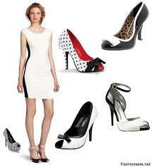 Black And White Dress Set White Dress Shoes Fashion Black N White Dress