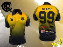 Black And Yellow Jersey Shirt Rccc Cricket Polo Sponsors Club Personalised Sports Shirts Jersey Design Cricket New