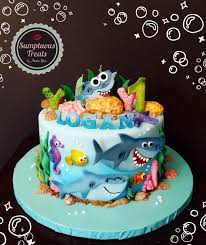 Baby Shark Cupcake Cake 1st Birthday Baby Shark Simple Songs Cake 1stbirthdayparty 1stbirthday Babyshark Babysharkcake Sharkcake Pinkfong Shark Birthday Cakes Shark Cake Shark Theme Birthday