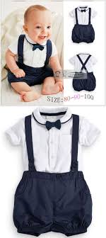 Summer Baby Clothing Cotton 2pcs Suit Short Infant Boy Gentleman Suspender Gift Sets For Newborns Christening Baby Boy Outfits Baby Boy Fashion Baby Boy Dress