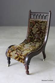 Antique Victorian Small Nursing Bedroom Occasional Chair Occasional Chairs Occasional Chairs Bedroom Chair