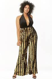 Black And Gold Romper Plus Size Pin By Makala Davis On Plus Size Fashion Disco Jumpsuit White Lace Jumpsuit Jumpsuit