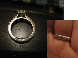 My Ering Is Too Big How Can I Fix It Today Weddingbee Make A Ring Smaller How To Make Rings Big Rings