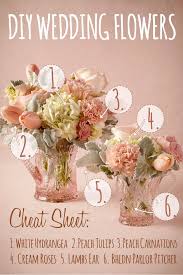 Peach White Diy Wedding Flower Centerpiece Inspired By Bhldn Diy Wedding Flower Centerpieces Flower Centerpieces Wedding Diy Wedding Flowers
