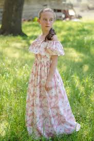 Off The Shoulder Flower Girl Maxi Dress Junior Bridesmaid Etsy Girls Maxi Dresses Blush Maxi Dress Flower Girl Maxi Dress