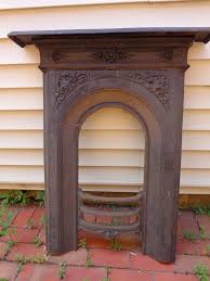 Victorian Cast Iron Fireplace Surround Antique Vintage Excellent Condition Victorian Fireplace Antique Fireplace Mantels Cast Iron Fireplace