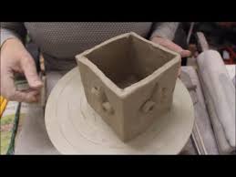 Arbeiten Mit Ton Lektion 3 Plattentechnik Keramik Windlicht Mit Lilien Keramik Windlicht Technik