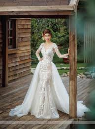 Detachable Skirt Overlay Custom Bridal Overskirt Tulle Wedding Dresses Lace Sheath Wedding Gown Beautiful Dresses