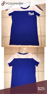 Black And Royal Blue T Shirt Vs Victoria S Secret Pink Blue T Shirt Royal Blue T Shirt Blue Tshirt Shirts