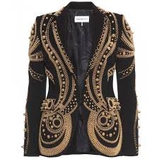 Black And Gold Jacket Found On Coatpant Com Fashion Embroidered Jacket Emilio Pucci