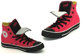 Black And Pink Converse High Tops Double Tongue Converse High Tops Converse Stunning Shoes Converse Style