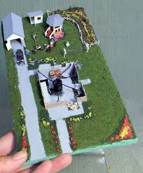 Birds Eye View Of A House Craftsman Micro Dollhouse Birds Eye View With House Off To Show The Basement With Period Boiler And Work Area Plus Storag Birds Eye Doll House Micro Dollhouse